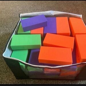 Source Unknown Colorful Foam Building Blocks Set
